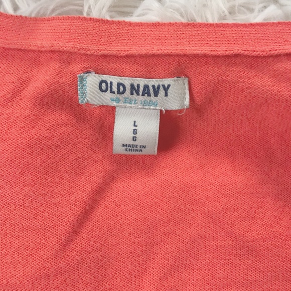 Coral Button-Up Cardigan - Picture 3 of 3